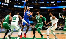 76人击败凯尔特人，恩比德32分23篮板带队取胜
