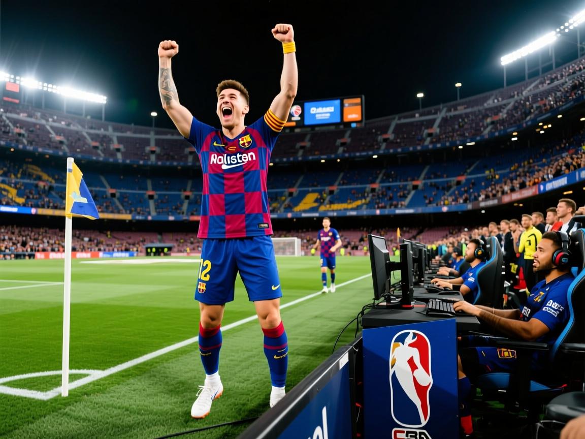 巴塞罗那球员进球狂热表现，助力球队登顶  第2张