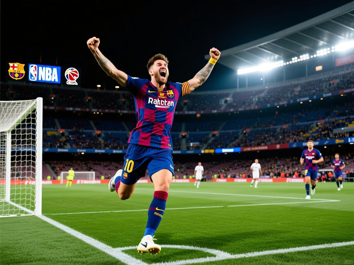 巴塞罗那球员进球狂热表现，助力球队登顶  第4张