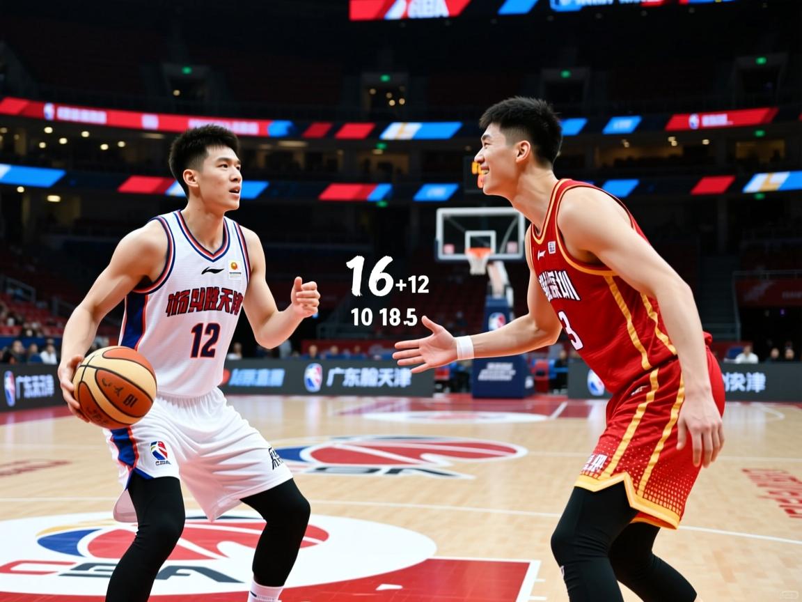 徐杰16+12广东胜天津 杨瀚森18+10青岛胜深圳 第1张