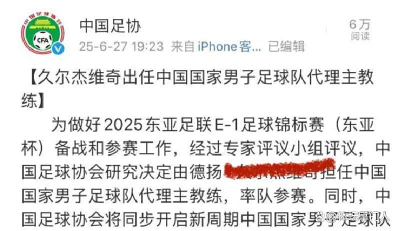 久尔杰维奇完成既定目标离任国足战术选人将再次推倒重来